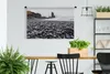 MuchoWow® Wandteppich Wandbehang Schwarzer Lavastrand auf Produktbild-Vorschau 2