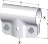 T-Schelle geschlossen, A 1 1/4" (42,4 mm) x B 1 1/2" (48,3 Produktbild-Vorschau 1