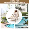 Avestar Sonnenliege, verstellbare Rückenlehne mit Kissen, Produktbild-Vorschau 8