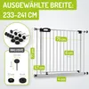 BOMI® Türschutzgitter zum Klemmen 63-251 cm | Ohne Bohren | Produktbild-Vorschau 2