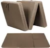 sunnypillow Premium Klappmatratze 80 x 195 x 15cm Braun | Produktbild-Vorschau 1