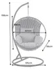 riess-ambiente In- und Outdoor Hängesessel ROPE anthrazit Produktbild-Vorschau 3