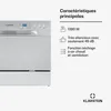 Klarstein Mini Lave Vaisselle de 6 Couvert, Lave-vaisselles Voir les images du produit 2