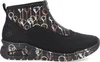 A side view of a black ankle boot with a balloon pattern. Produktbild-Vorschau