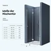 doporro Nischentür Nischenfalttür 100x190cm Falttür Links Produktbild-Vorschau 9