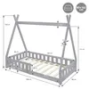 ML-Design Kinderbett Tipi 80x160 cm mit Matratze, Produktbild-Vorschau 7