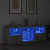 The Living Store Sideboard mit LED-Leuchten Betongrau Produktbild-Vorschau 4