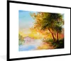 MuchoWow® Gerahmtes Poster Natur - Malerei - Baum - Wasser Produktbild-Vorschau 1