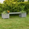 Gartenbank mit 2 Blumenkästen Garten Bank 2in1 Blumenkasten Produktbild-Vorschau 2
