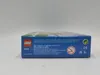 The side view of a blue LEGO box with product information and logos. Voir les images du produit
