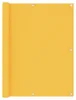 vidaXL Balkon-Sichtschutz Gelb 120x300 cm Oxford-Gewebe Produktbild-Vorschau 5