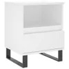 ZMH Nachttisch Weiß 40x35x50 cm Holzwerkstoff Produktbild-Vorschau 2