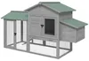 PawHut Kippenhuis, 168x75x103 cm, met ren, legbakken en Productafbeelding-voorbeeld 1
