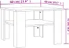 vidaXL Konferenční stolek Concrete Grey 60x60x42 cm Dřevěný Náhled obrázku produktu 6