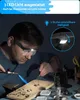 Lupenbrille mit Licht, LED Kopfbandlupe, Stirnlupe, Produktbild-Vorschau 3