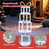 Pudełka na prezenty LED COSTWAY 90 cm, 3 piętrowe pudełka Podgląd zdjęcia produktu 4