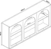 Buffet 'Trorhun' avec 6 compartiments ouverts 160 x 30 x 80 Voir les images du produit 4
