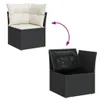 11-tlg. Garten-Sofagarnitur mit Kissen Schwarz Poly Rattan Produktbild-Vorschau 9
