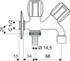 SCHELL Schell Kombi-Auslaufventil COMFORT chrom DN 15 Produktbild-Vorschau 2