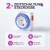 Zeitschaltuhren (2 Stück), Mechanischer 24 Stunden Produktbild-Vorschau 3