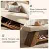 140 cm lange Sitzbänke mit Kissen und Schuhablage, Produktbild-Vorschau 6
