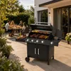 Grill gazowy ogrodowy 13 kW BERGMANN 5 palników stal Podgląd zdjęcia produktu 3