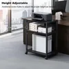 Supporto mobile per CPU - Carrello per PC tower e stampanti Anteprima dell’immagine prodotto 3