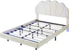 ProximaX Doppelbett 140x200 cm mit Muschelkopfteil, Samt Produktbild-Vorschau 14