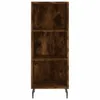 vidaXL Sideboard Räuchereiche 34,5x32,5x90 cm Holzwerkstoff Produktbild-Vorschau 5