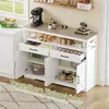UnboxG Sideboard 140×40×105 cm Biela, kuchynská a Náhľad obrázku produktu 3