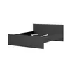 Lit Nada double pour matelas box 160x200 cm, noir mat. Voir les images du produit 12