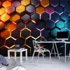 Fototapeta do dětského pokoje chlapec herní šestiúhelník 3D Náhled obrázku produktu 2