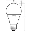 A line drawing of an LED light bulb with dimensions indicated. Anteprima dell’immagine prodotto