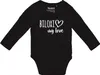 Huuraa Baby Body Biloxi my love 68 Black  Baumwolle Produktbild-Vorschau 1