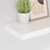 vidaXL Schweberegale 2 Stk. Hochglanz-Weiß 40x23x3,8 cm MDF Produktbild-Vorschau 4