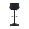 A black bar stool shown from the back on a white background. Produktbild-Vorschau
