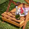 CASARIA® Carrello da Cucina Portavivande in Legno di Acacia Anteprima dell’immagine prodotto 6