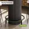 Tribesigns Okrúhly barový stôl, výška 100 cm, drevený Náhľad obrázku produktu 7