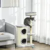 Arbre à chat PawHut, arbre à chat avec poteau à griffer, Voir les images du produit 2