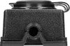 A close-up, front view of a black outdoor electrical socket. Anteprima dell’immagine prodotto