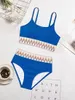 Push-up bikiny Dámský set žebrovaných plavek s vysokým Náhled obrázku produktu 5