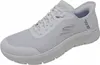A single white SKECHERS Slip-ins GO WALK Flex shoe is shown from a side-diagonal angle against a white background. Voir les images du produit