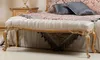 Casa Padrino Luxus Barock Sitzbank Cremefarben / Gold - Produktbild-Vorschau 1