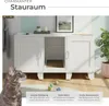tectake® Katzenschrank Freya versteckte Eingänge an den Produktbild-Vorschau 3
