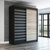 Schwebetürenschrank, 2-türig Schrank! Moderne Garderobe für Produktbild-Vorschau 1