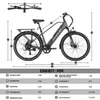 26 Zoll E-Bike EBIKE Cityräder Elektrofahrrad Akku 100km Produktbild-Vorschau 5
