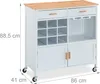 Chariot de cuisine Relaxdays, H x l x P : 88,5 x 86 x 41 Voir les images du produit 4