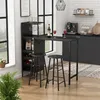 Bartisch-Set Vicco Naila Schwarz 121.5 x 40 cm mit 2 Produktbild-Vorschau 4