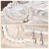 Perlen Schmuck Set Damen, Elegante Perlenkette Armband & Produktbild-Vorschau 3