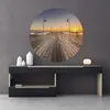 Samolepka na fotografiu Round MOLO Sunset 3D Náhľad obrázku produktu 4